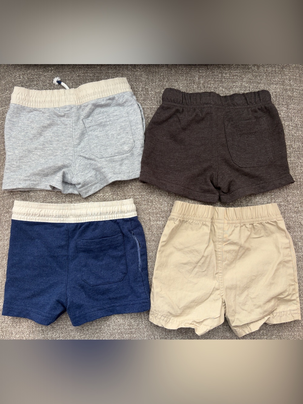 Carter's Kids Pull-On Shorts Set - Navy, Gray, Brown, Tan - Picture 2 of 2